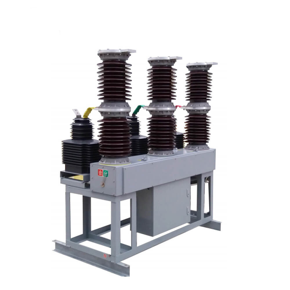 ZW7-40.5KV الجهد العالي 3 أعمدة تبديل 35kV H.V. قاطع دائرة الفراغ في الهواء الطلق ZW7-40.5KV الجهد العالي 3 أعمدة تبديل 35kV H.V. قاطع دائرة الفراغ في الهواء الطلق